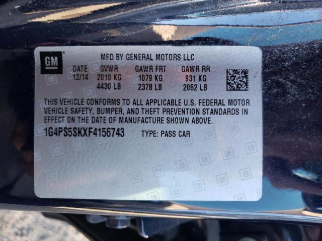 Photo 10 from auction – 2015 BUICK VERANO with VIN 1G4PS5SKXF4156743