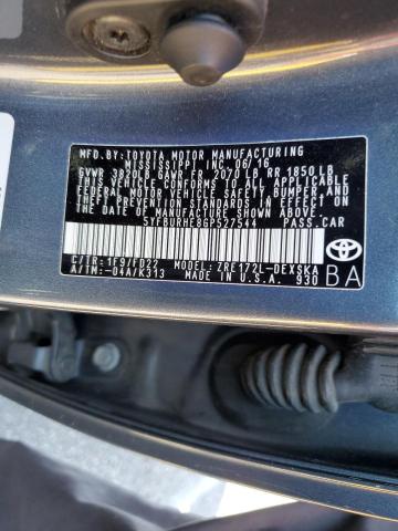 Photo 10 from auction – 2016 TOYOTA COROLLA L with VIN 5YFBURHE8GP527544