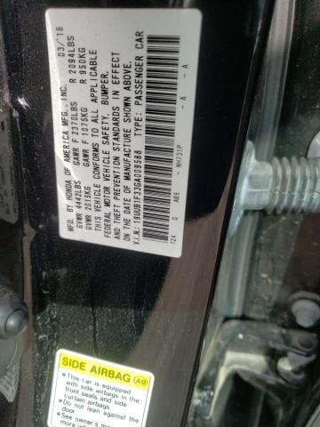 Photo 10 from auction – 2016 ACURA TLX with VIN 19UUB1F33GA009588