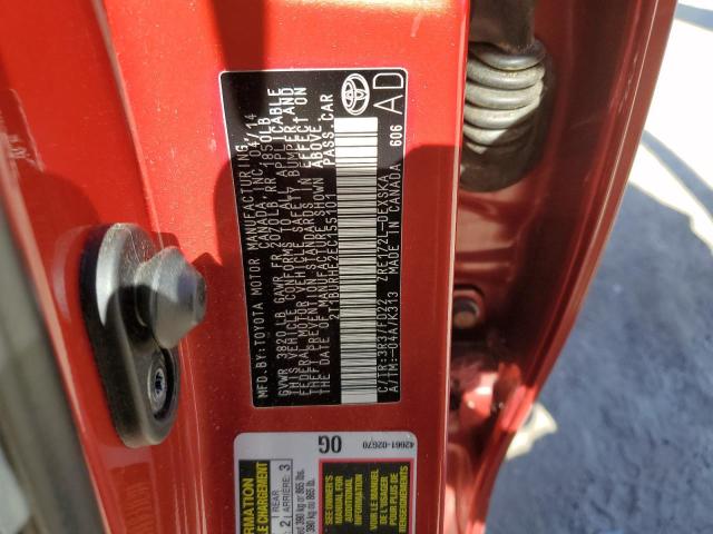 Photo 10 from auction – 2014 TOYOTA COROLLA L with VIN 2T1BURHE2EC155101