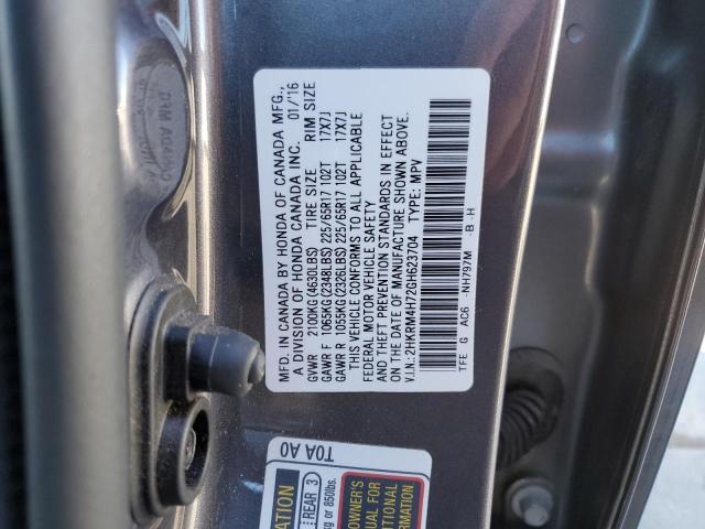 Photo 10 from auction – 2016 HONDA CR-V EXL with VIN 2HKRM4H72GH623704