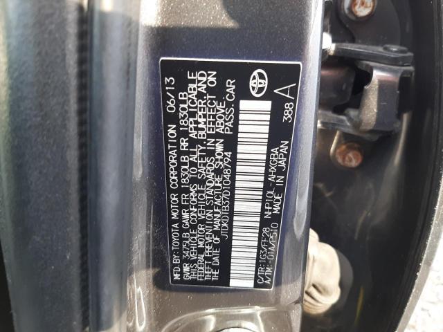 Photo 10 from auction – 2013 TOYOTA PRIUS C with VIN JTDKDTB37D1048794