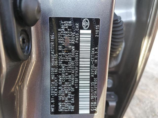 Photo 10 from auction – 2015 TOYOTA CAMRY LE with VIN 4T1BF1FK9FU096942