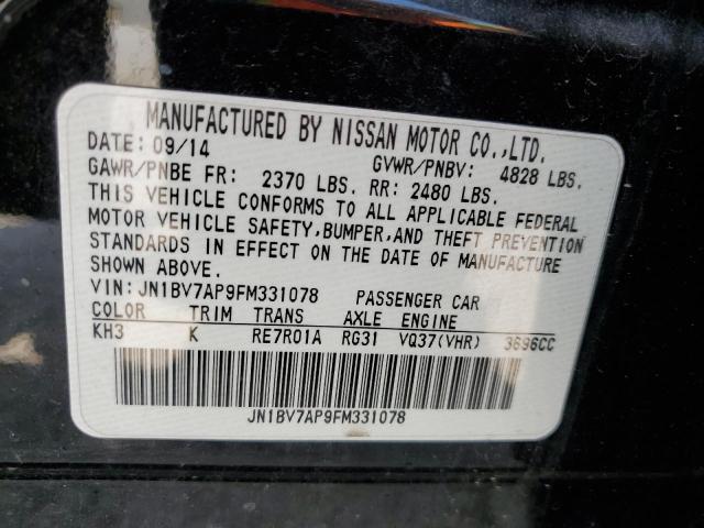 Photo 10 from auction – 2015 INFINITI Q50 BASE with VIN JN1BV7AP9FM331078