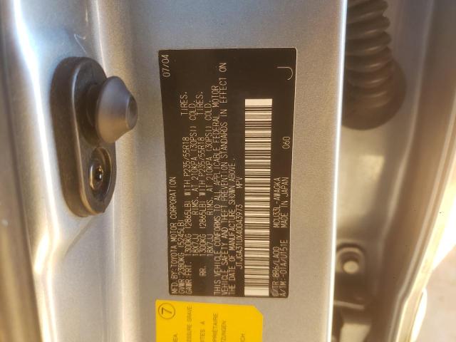 Photo 10 from auction – 2004 LEXUS RX 330 with VIN JTJGA31UX40043973