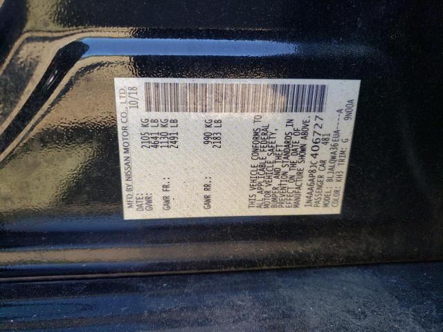 Photo 10 from auction – 2018 NISSAN MAXIMA 3.5 with VIN 1N4AA6AP8JC406727