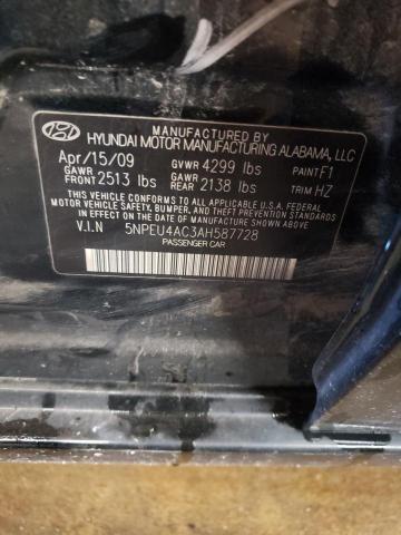 Photo 10 from auction – 2010 HYUNDAI SONATA SE with VIN 5NPEU4AC3AH587728
