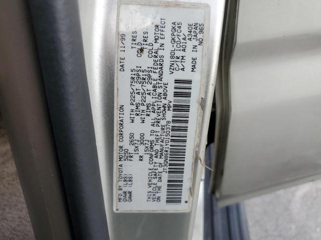 Photo 10 from auction – 2000 TOYOTA 4RUNNER SR with VIN JT3GN86R1Y0150378