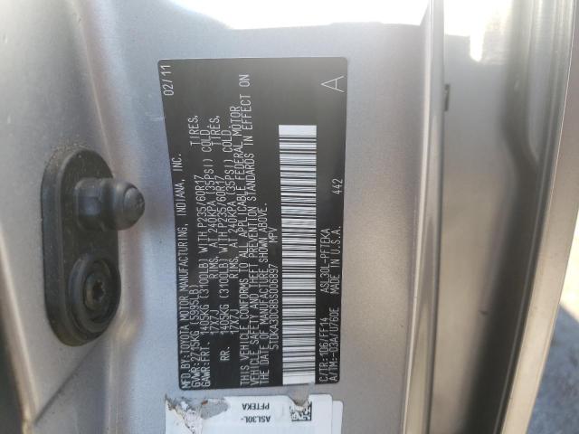 Photo 10 from auction – 2011 TOYOTA SIENNA BAS with VIN 5TDKA3DC8BS006897