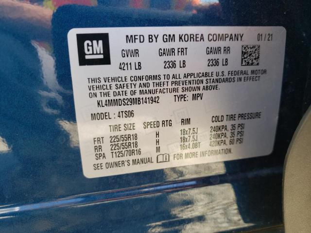 Photo 10 from auction – 2021 BUICK ENCORE GX with VIN KL4MMDS29MB141942