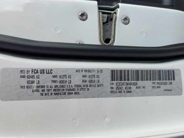 Photo 10 from auction – 2019 DODGE CHARGER R/ with VIN 2C3CDXCT8KH643828