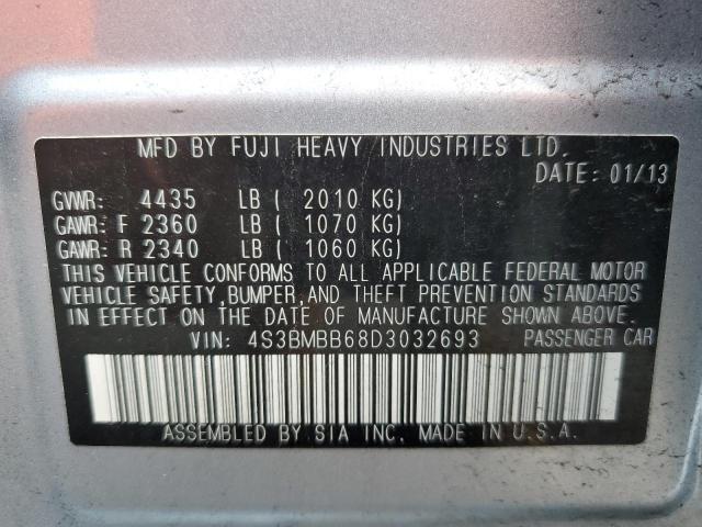 Foto 10 de la subasta – 2013 SUBARU LEGACY 2.5 con VIN 4S3BMBB68D3032693
