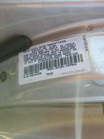 Photo 10 from auction – 1997 TOYOTA CAMRY CE with VIN 4T1BG22K5VU758071