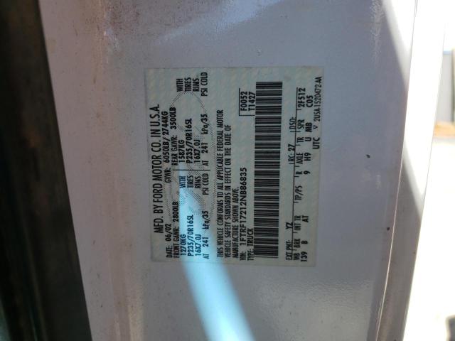 Photo 10 from auction – 2002 FORD F150 with VIN 1FTRF17212NB86835