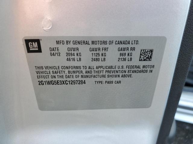 Photo 10 from auction – 2012 CHEVROLET IMPALA LT with VIN 2G1WG5E3XC1297284