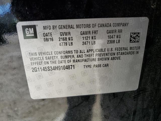 Photo 10 from auction – 2017 CHEVROLET IMPALA PRE with VIN 2G1145S34H9104871