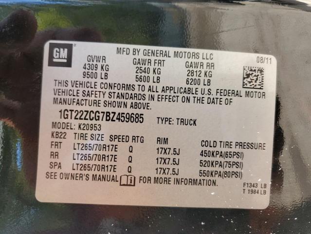 Photo 10 from auction – 2011 GMC SIERRA K25 with VIN 1GT22ZCG7BZ459685