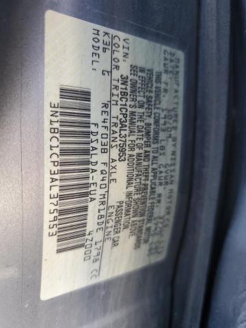 Photo 10 from auction – 2010 NISSAN VERSA S with VIN 3N1BC1CP3AL375953