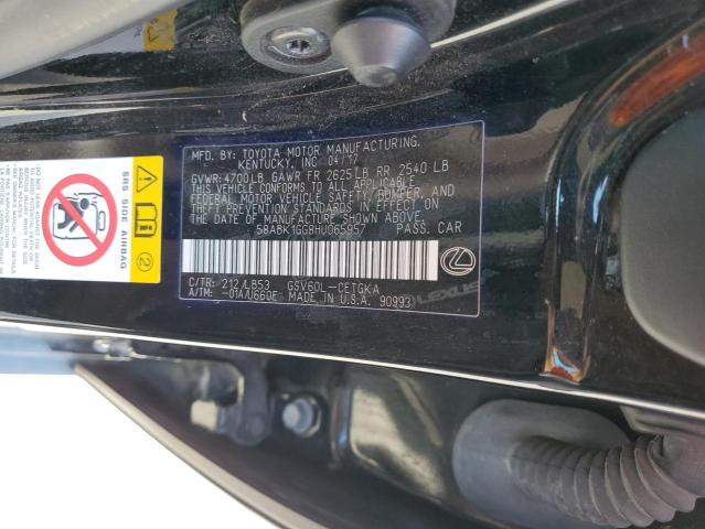 Photo 10 from auction – 2017 LEXUS ES 350 with VIN 58ABK1GG8HU065957