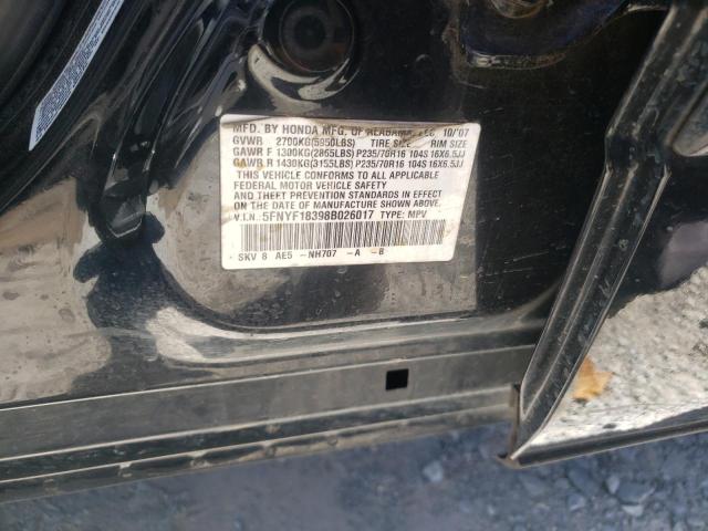 Photo 10 from auction – 2008 HONDA PILOT SE with VIN 5FNYF18398B026017