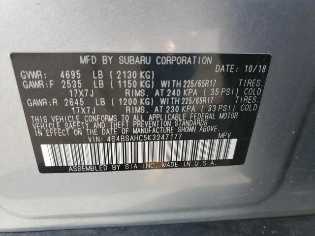 Zdjęcie 10 z aukcji – 2019 SUBARU OUTBACK 2. z VIN 4S4BSAHC5K3247177