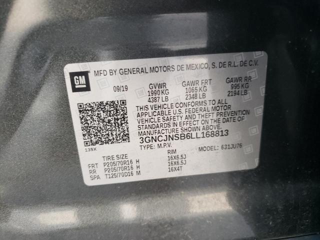 Photo 10 from auction – 2020 CHEVROLET TRAX LS with VIN 3GNCJNSB6LL168813