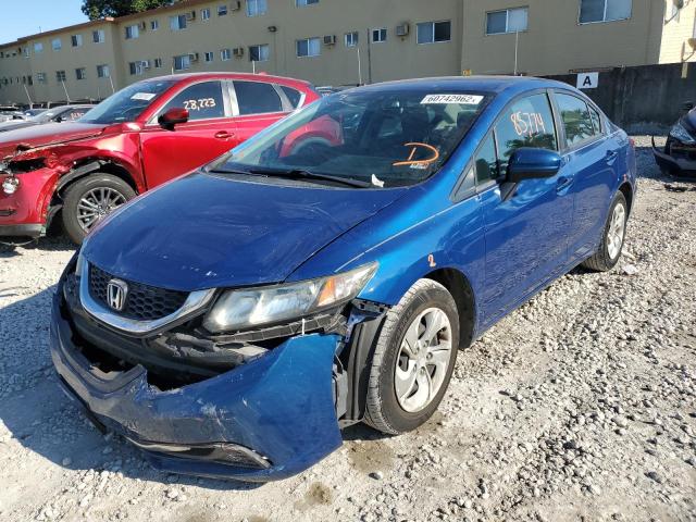 Photo 2 from auction – 2015 HONDA CIVIC LX with VIN 19XFB2F59FE011663