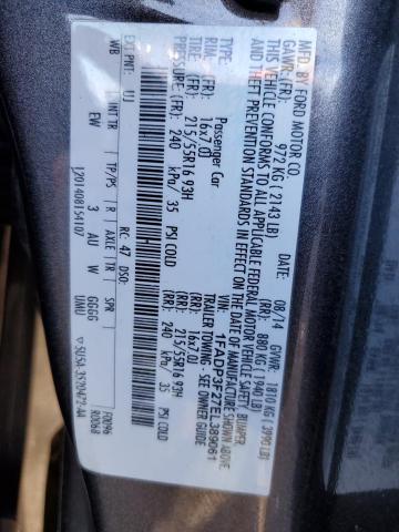 Photo 10 from auction – 2014 FORD FOCUS SE with VIN 1FADP3F27EL389061