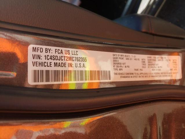 Photo 10 from auction – 2021 DODGE DURANGO R/ with VIN 1C4SDJCT2MC762355