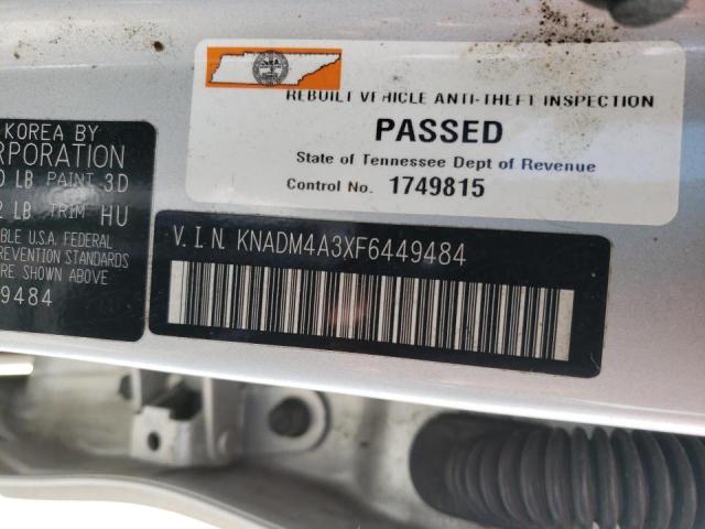 Photo 10 from auction – 2015 KIA RIO LX with VIN KNADM4A3XF6449484