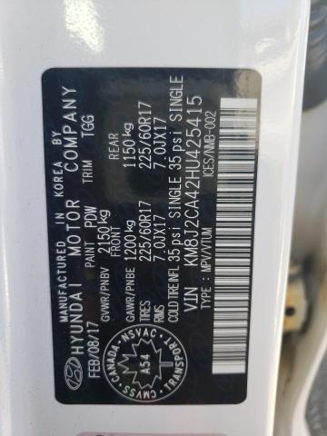 Photo 10 from auction – 2017 HYUNDAI TUCSON SE with VIN KM8J2CA42HU425415