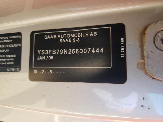 Photo 10 from auction – 2005 SAAB 9-3 LINEAR with VIN YS3FB79N256007444