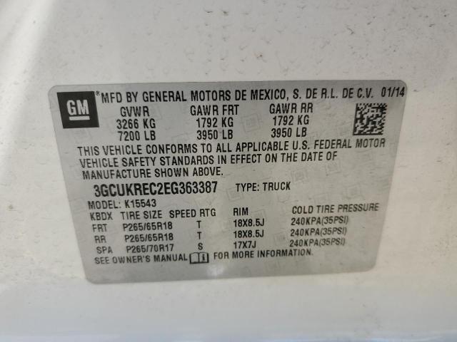 Photo 10 from auction – 2014 CHEVROLET SILVERADO with VIN 3GCUKREC2EG363387