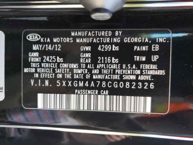 Photo 10 from auction – 2012 KIA OPTIMA LX with VIN 5XXGM4A78CG082326