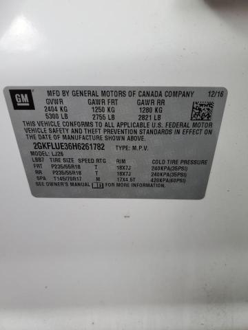 Photo 10 from auction – 2017 GMC TERRAIN SL with VIN 2GKFLUE36H6261782