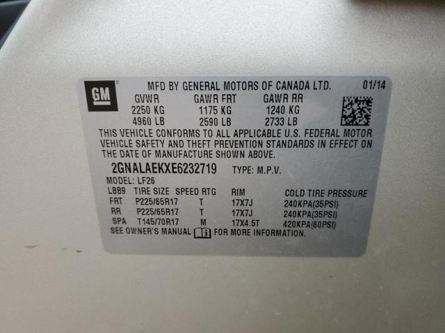 Photo 10 from auction – 2014 CHEVROLET EQUINOX LS with VIN 2GNALAEKXE6232719