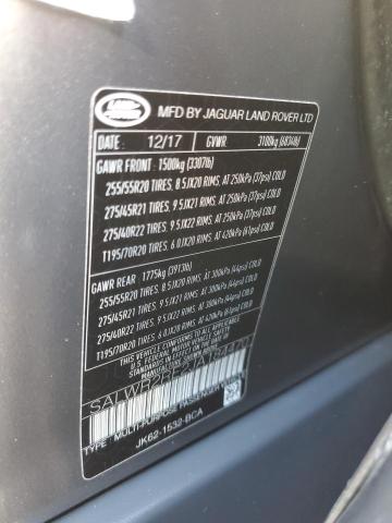 Photo 10 from auction – 2018 LAND ROVER RANGE ROVE with VIN SALWR2RE2JA184470