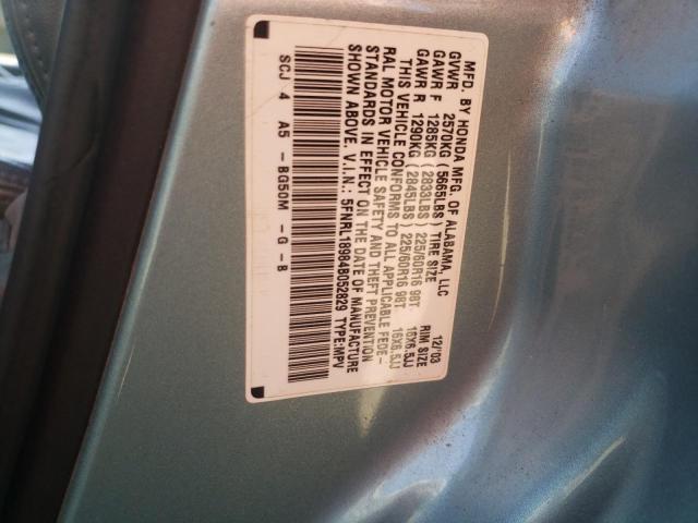 Photo 10 from auction – 2004 HONDA ODYSSEY EX with VIN 5FNRL18984B052829