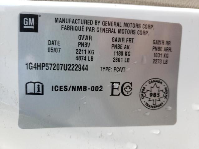 Photo 10 from auction – 2007 BUICK LUCERNE CX with VIN 1G4HP57207U222944