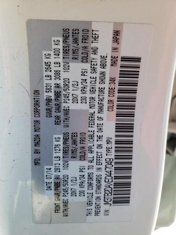 Photo 10 from auction – 2014 MAZDA CX-9 GRAND with VIN JM3TB2DAXE0447049