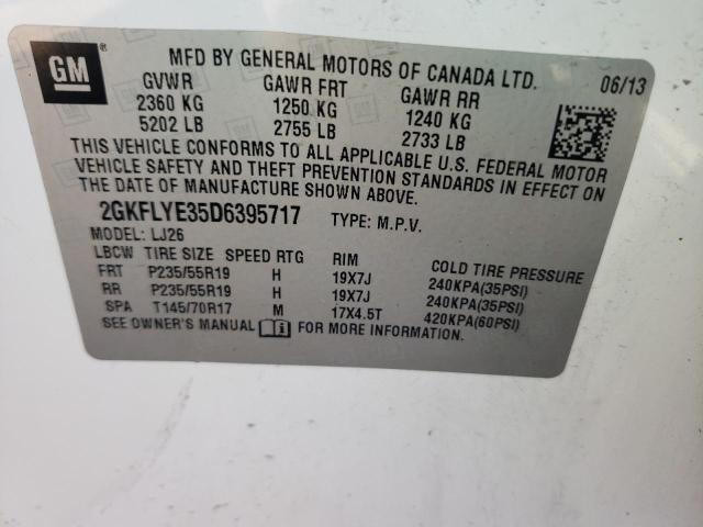Photo 10 from auction – 2013 GMC TERRAIN DE with VIN 2GKFLYE35D6395717