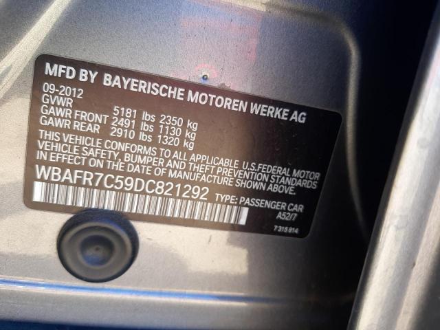 Photo 10 from auction – 2013 BMW 535 I with VIN WBAFR7C59DC821292