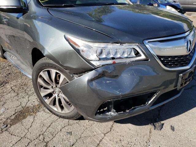 Photo 9 from auction – 2016 ACURA MDX TECHNO with VIN 5FRYD4H44GB012409