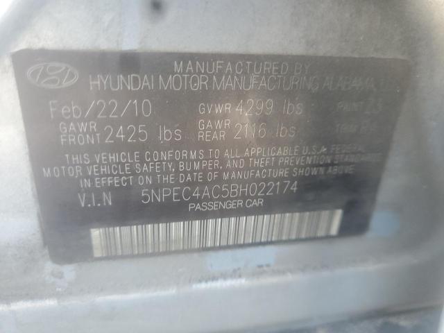 Photo 10 from auction – 2011 HYUNDAI SONATA SE with VIN 5NPEC4AC5BH022174