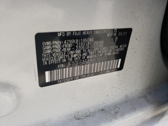 Снимка 10 от търг – 2011 SUBARU IMPREZA 2. с VIN JF1GE6A64BH516555