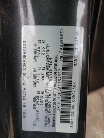 Photo 10 from auction – 2010 MAZDA 3 I with VIN JM1BL1SF5A1134957