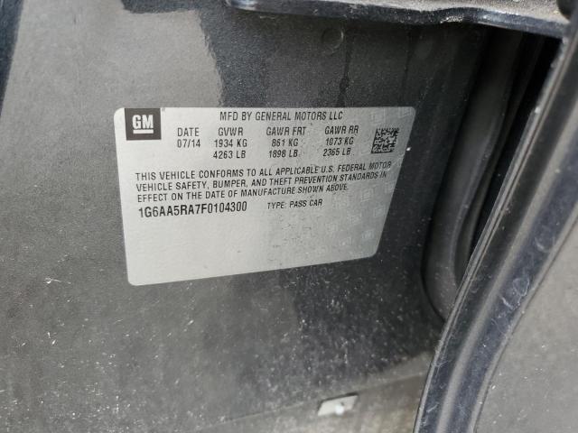 Photo 10 from auction – 2015 CADILLAC ATS with VIN 1G6AA5RA7F0104300