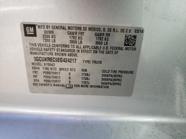 Photo 10 from auction – 2014 CHEVROLET SILVERADO with VIN 3GCUKREC9EG424217