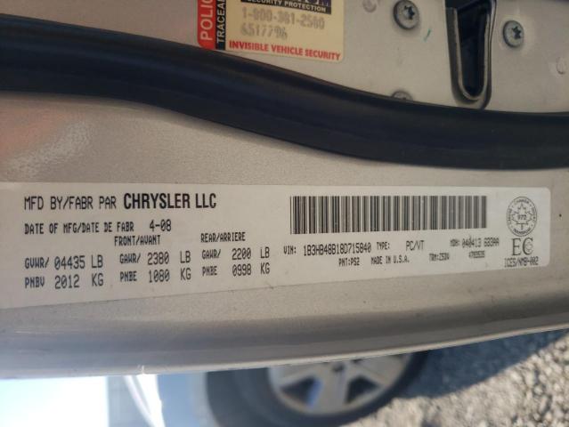 Photo 10 from auction – 2008 DODGE CALIBER SX with VIN 1B3HB48B18D715840