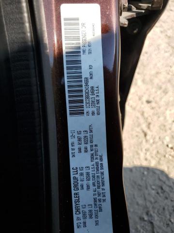 Photo 10 from auction – 2012 CHRYSLER 200 TOURIN with VIN 1C3CCBBG8CN184660
